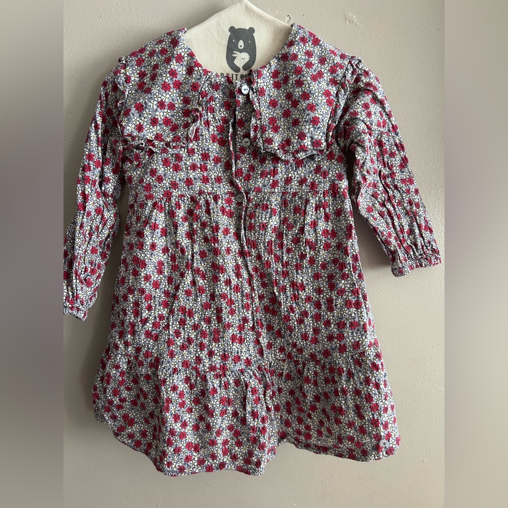 Zara Kids Floral Dress - Red and White